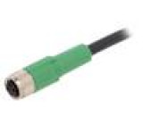 Kabel: pro snímače/automatizaci M8 PIN: 3 přímý 3m zástrčka