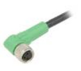 Kabel: pro snímače/automatizaci M8 PIN: 3 úhlový 1,5m zástrčka