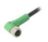 Kabel: pro snímače/automatizaci M8 PIN: 3 úhlový 3m zástrčka