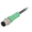 Kabel: pro snímače/automatizaci M12 PIN: 5 přímý 1,5m zástrčka