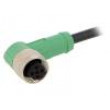 Kabel: pro snímače/automatizaci M12 PIN: 5 úhlový 1,5m 60VAC