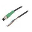 Kabel: pro snímače/automatizaci M8 PIN: 4 přímý 3m zástrčka