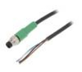 Kabel: pro snímače/automatizaci M8 PIN: 4 přímý 3m zástrčka