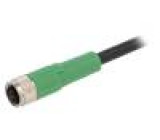 Připojovací kabel M8 PIN: 4 přímý 1,5m zástrčka 30VAC 4A