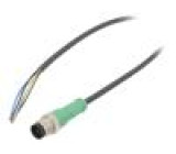 Kabel: pro snímače/automatizaci M12 PIN: 5 přímý 10m zástrčka