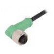 Kabel: pro snímače/automatizaci M12 PIN: 4 úhlový 5m zástrčka