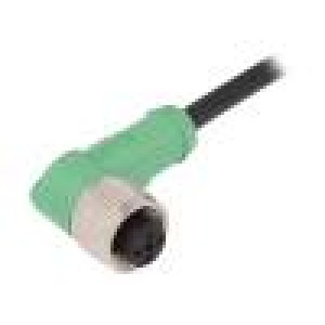 Kabel: pro snímače/automatizaci M12 PIN: 4 úhlový 5m zástrčka