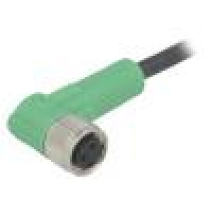 Kabel: pro snímače/automatizaci M8 PIN: 3 úhlový 10m zástrčka