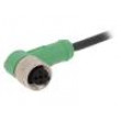 Kabel: pro snímače/automatizaci M12 PIN: 3 úhlový 3m zástrčka
