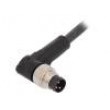 Kabel: pro snímače/automatizaci M8 PIN: 3 úhlový 2m zástrčka