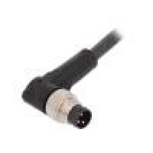 Kabel: pro snímače/automatizaci M8 PIN: 3 úhlový 2m zástrčka