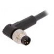 Kabel: pro snímače/automatizaci M8 PIN: 4 úhlový 2m zástrčka
