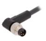 Připojovací kabel M8 PIN: 4 úhlový 2m zástrčka 60VAC 4A 60VDC