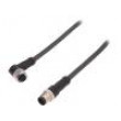 Kabel: pro snímače/automatizaci M12 PIN: 8 1m zástrčka 30VAC