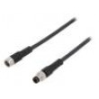 Kabel: pro snímače/automatizaci M8 PIN: 3 1m zástrčka 60VAC 4A