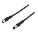 Připojovací kabel M8 PIN: 3 1m zástrčka 60VAC 4A -25÷80°C