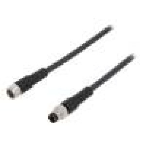 Kabel: pro snímače/automatizaci M8 PIN: 3 1m zástrčka 60VAC 4A
