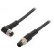 Kabel: pro snímače/automatizaci M8 PIN: 3 1m zástrčka 60VAC 4A