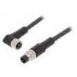 Připojovací kabel M8 PIN: 3 2m zástrčka 60VAC 4A -25÷80°C