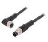 Připojovací kabel M8 PIN: 3 2m zástrčka 60VAC 4A -25÷80°C