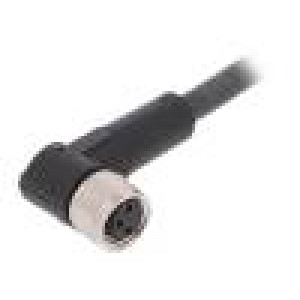 Kabel: pro snímače/automatizaci M8 PIN: 3 úhlový 10m zástrčka