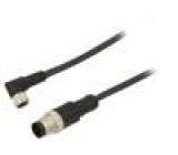 Připojovací kabel M12,M8 PIN: 3 1m zástrčka 60VAC 3A -25÷80°C