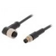 Připojovací kabel M12,M8 PIN: 3 1m zástrčka 60VAC 4A -25÷80°C