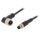 Kabel: pro snímače/automatizaci M12,M8 PIN: 3 1m zástrčka 4A