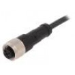 Připojovací kabel M12 PIN: 3 přímý 2m zástrčka 250VAC 4A