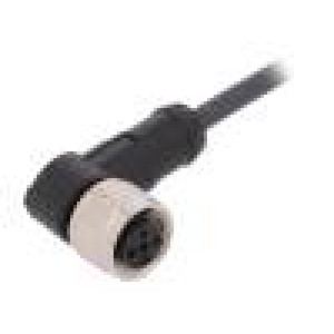 Kabel: pro snímače/automatizaci M12 PIN: 3 úhlový 2m zástrčka