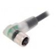 Kabel: pro snímače/automatizaci M8 PIN: 3 úhlový 2m zástrčka