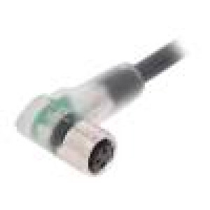 Kabel: pro snímače/automatizaci M8 PIN: 3 úhlový 10m zástrčka
