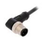 Kabel: pro snímače/automatizaci M12 PIN: 4 úhlový 5m zástrčka