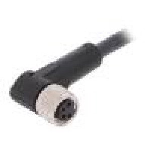 Kabel: pro snímače/automatizaci M8 PIN: 4 úhlový 10m zástrčka