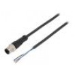 Kabel: pro snímače/automatizaci M12 PIN: 4 přímý 2m zástrčka
