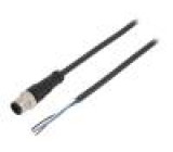 Kabel: pro snímače/automatizaci M12 PIN: 4 přímý 2m zástrčka