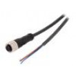 Kabel: pro snímače/automatizaci M12 PIN: 4 přímý 2m zástrčka