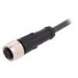Kabel: pro snímače/automatizaci M12 PIN: 4 přímý 5m zástrčka