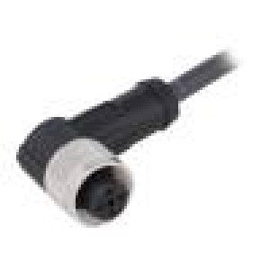 Kabel: pro snímače/automatizaci M12 PIN: 4 úhlový 2m zástrčka