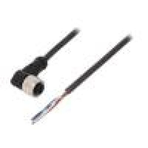 Kabel: pro snímače/automatizaci M12 PIN: 4 úhlový 5m zástrčka