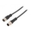 Kabel: pro snímače/automatizaci M12 PIN: 4 1m zástrčka 250VAC