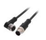 Kabel: pro snímače/automatizaci M12 PIN: 4 1m zástrčka 250VAC