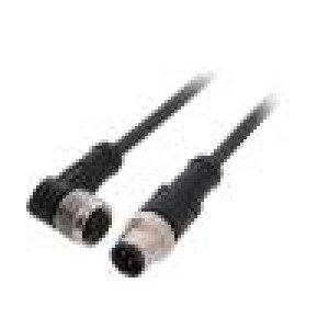 Připojovací kabel M12 PIN: 4 1m zástrčka 250VAC 4A -25÷80°C