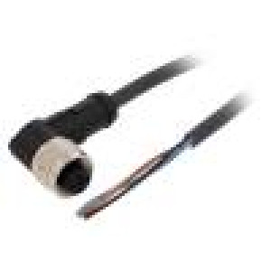 Kabel: pro snímače/automatizaci M12 PIN: 4 úhlový 10m zástrčka
