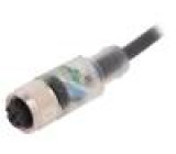 Kabel: pro snímače/automatizaci M12 PIN: 4 přímý 2m zástrčka
