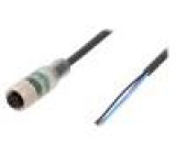 Kabel: pro snímače/automatizaci M12 PIN: 4 přímý 5m zástrčka