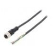 Kabel: pro snímače/automatizaci M12 PIN: 5 přímý 5m zástrčka