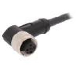 Kabel: pro snímače/automatizaci M12 PIN: 5 úhlový 10m zástrčka