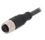 Kabel: pro snímače/automatizaci M12 PIN: 4 přímý 2m zástrčka