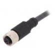 Připojovací kabel M12 PIN: 4 přímý 5m zástrčka 250VAC 4A